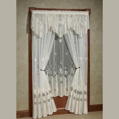 Marisol Semi Sheer Curtain Panel, 55 x 95, Ivory