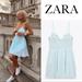 Zara Dresses | Gingham Dress | Color: Blue/White | Size: Various