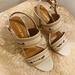 Coach Shoes | Coach Sandals In Women’s Size 8.5 | Color: Tan/White | Size: 8.5