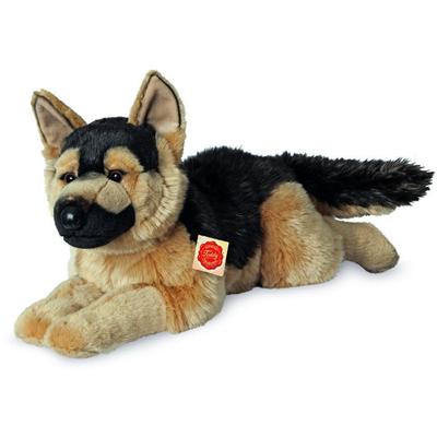 Kuscheltier TEDDY HERMANN "Schäferhund liegend, 60 cm", braun (braun, schwarz), Plüschfiguren, KinderL:60cm, Plüsch, zum Teil aus recyceltem Material, L:60cm Image