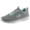 Sneaker SKECHERS "Graceful - Twisted Fortune", Damen, Gr. 39, grau (grau, mint), Textil, sportlich, Schuhe, Freizeitschuh, Halbschuh, Schnürschuh mit Memory Foam