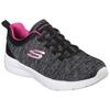 Slip-On Sneaker SKECHERS "DYNAMIGHT 2.0-IN A FLASH", Damen, Gr. 35, schwarz (schwarz, pink), Textil, Synthetik, sportlich, Schuhe, Slipper, Freizeitschuh, Komfortschuh für Maschinenwäsche geeignet