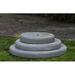Campania International Round Plinth Pedestal Concrete | 3 H x 25 W x 25 D in | Wayfair PD-216-EM