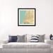 East Urban Home 'Tel Aviv Retro Urban Blueprint Map' Graphic Art Print on Canvas Paper, Cotton in Blue/Green/White | 16 H x 16 W in | Wayfair