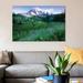 East Urban Home 'Incoming Fog on Mount Rainier, Mount Rainier National Park, Washington' Photographic Print on Canvas, in Black/Blue/Green | Wayfair