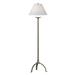 Hubbardton Forge Simple Lines 58" Floor Lamp Metal in Gray/Yellow | 58 H x 17 W x 17 D in | Wayfair 242051-1119