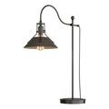 Hubbardton Forge Henry 27" Arched Table Lamp Metal in Gray/Brown | 27.1 H x 9.2 W x 20.4 D in | Wayfair 272840-1185