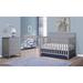 Sorelle Convertible Standard Attached to Crib 4 - Piece Nursery Furniture Set Wood in Gray | 41 H x 55 W x 30 D in | Wayfair 1138-GR