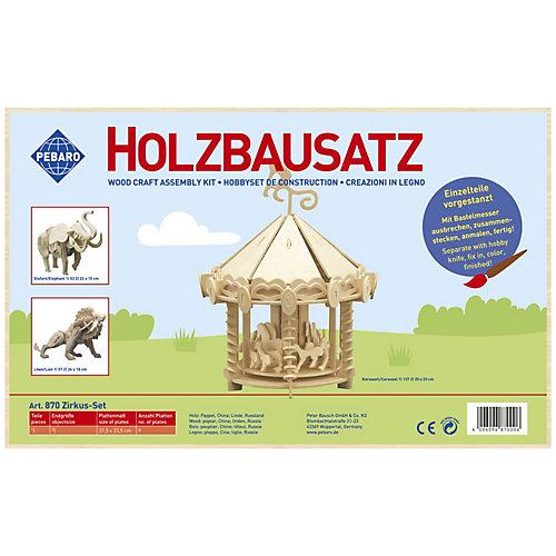 Holzbausatz Zirkus-Set, 870 bunt
