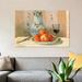 Vault W Artwork 'Still Life w/ Apples & Pitcher' Print on Canvas, Cotton in Brown/Red/White | 12 H x 18 W x 1.5 D in | Wayfair