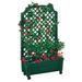 Winston Porter Cyann 53" H x 31" W Vinyl Arched Trellis Vinyl in Green | 53 H x 31 W x 13.5 D in | Wayfair 697DB60B94ED436493DAF20E9E4895FC