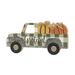 August Grove® Grateful Truck Carrying Pumpkins Wood Tabletop Decor Wood in Brown | 6 H x 11.375 W x 1 D in | Wayfair