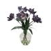 Primrue Parrot Tulip Centerpiece in Vase Polysilk | 23 H x 17 W x 17 D in | Wayfair BF741DD5C1C446AD859E25C7021C7ECF