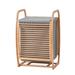 Bay Isle Home™ Bamboo Laundry Hamper Bamboo in Brown/White | 24 H x 16 W x 14 D in | Wayfair 3388C5F977D241ADBEBAFB27293B5A33