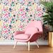 Harriet Bee Pink Floral 96" L X 24" W Peel & Stick Wallpaper N08161 Vinyl, Latex in White | 24 W in | Wayfair FC39F1A44F5A4B14B4527D5E68DC8AE7