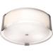 Access Lighting Tara 18 Inch 3 Light Flush Mount - 50121-BS/OPL