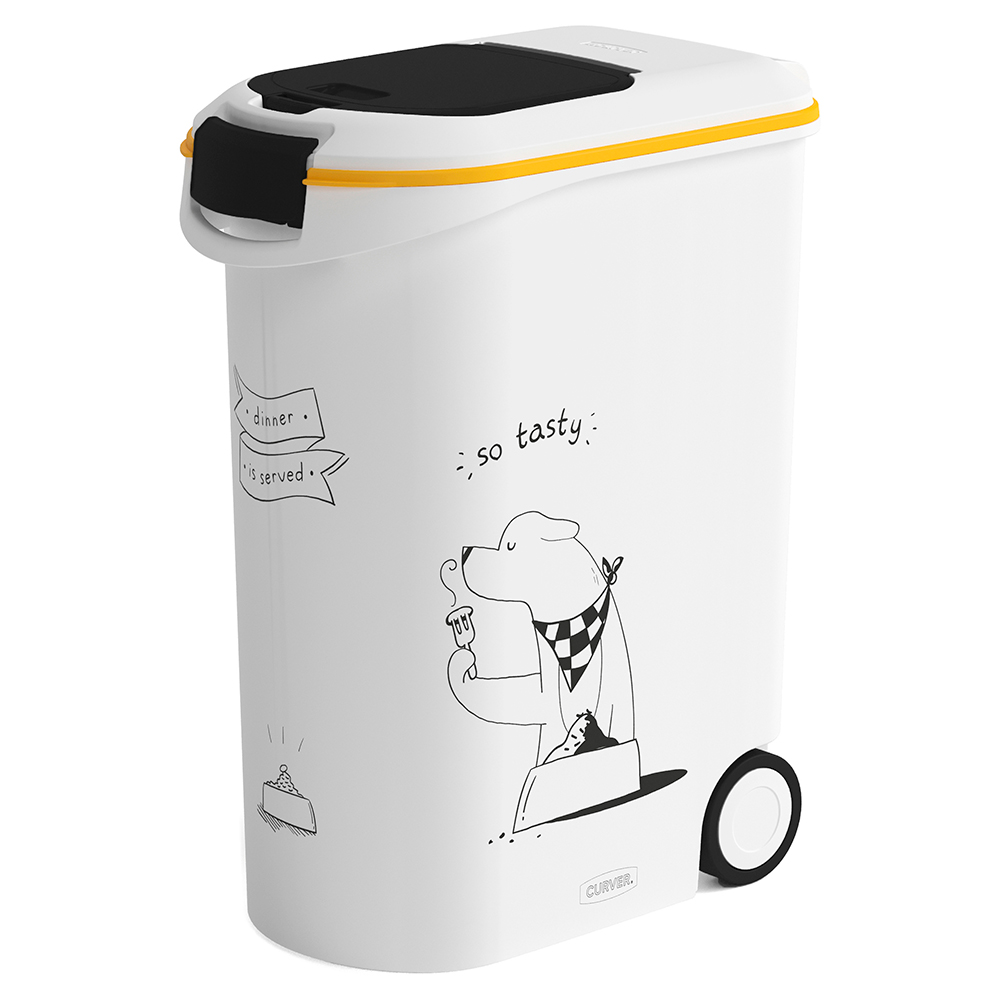 20kg Silhouette Dry Dog Food Container Curver Dog Food Storage