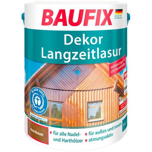 "BAUFIX Holzschutzlasur ""Dekor-Langzeitlasur"" Farben 5 Liter, braun Holzfarben Lasuren"