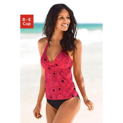 Bügel-Tankini S.OLIVER, Damen, Gr. 48, Cup E, orange (hummer, bedruckt), Polyamid, Bikini-Sets, mit schönem Druckdesign, Topseller Image
