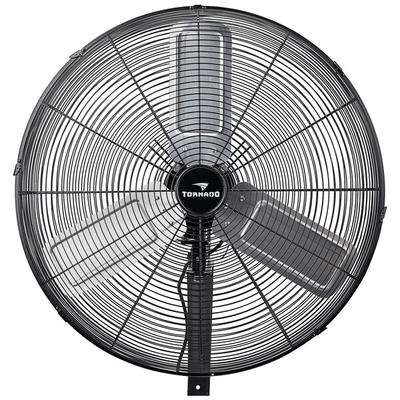 Tornado Pro Series 24" 3-Speed High-Velocity Oscillating Metal Wall Fan HI-FAN-24MOWF-A-1P - 7,600 CFM, 120V, 1 Phase