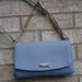 Kate Spade Bags | Kate Spade New York Light Blue Leather Crossbody Shoulder Bag. | Color: Blue | Size: H 7" X W 10" X D 2". Strap Drop 22”. Chain 9”.