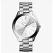 Michael Kors Accessories | Michael Kors Ladies Slim Runway Silver Aluminum Watch Mk4502 | Color: Silver | Size: Os