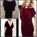 Jessica Simpson Dresses | New Jessica Simpson Open Back Purple Wine Velvet Dress | Color: Purple/Red | Size: 14