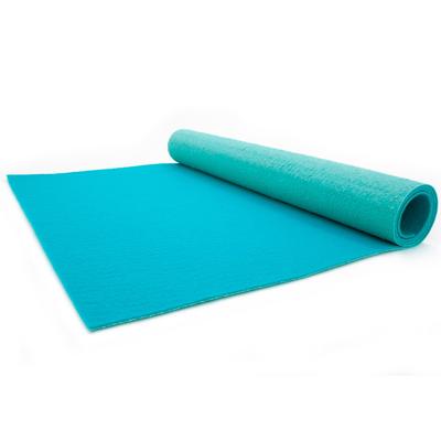 Läufer "PODIUM, Made in Belgium", blau (türkis), B:100cm H:2,6mm L:1300cm, Polypropylen (PP), PRIMAFLOR-IDEEN IN TEXTIL, Teppiche, Breite 100 cm, robuster Nadelfilz, Uni-Farben Image