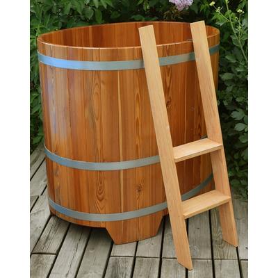 Badebottich WEKA, beige (natur), B:75cm H:100cm L:110cm, Badebottiche, BxLxH: 75x110x100 cm