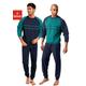 Pyjama LE JOGGER Gr. 56/58 (XL), bunt (grün, marine) Herren Homewear-Sets Pyjamas Bestseller