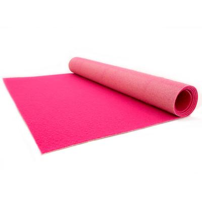Läufer "PODIUM, Made in Belgium", pink, B:100cm H:2,6mm L:2500cm, Polypropylen (PP), PRIMAFLOR-IDEEN IN TEXTIL, Teppiche, Breite 100 cm, robuster Nadelfilz, Uni-Farben Image