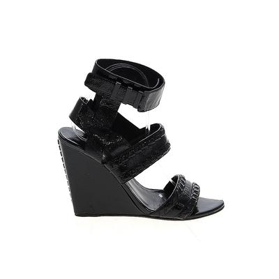 Alexander Wang Wedges: Black Solid Shoes - Women's Size 6 - Open Toe