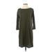 Gap Casual Dress - Shift: Green Print Dresses - Women's Size X-Small