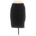 Ann Taylor LOFT Casual Pencil Skirt Knee Length: Black Print Bottoms - Women's Size 10