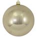 The Holiday Aisle® 8" (200mm) Commercial Grade Shatterproof Plastic Ball Ornament Plastic in Gray/Yellow | 12 H x 8 W x 8 D in | Wayfair