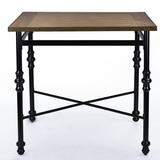 Williston Forge Waroona Dining Table Wood/Metal in White | 36.5 H x 48 W x 36 D in | Wayfair 1957632483F548BF875FF25CB209CB9B