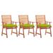 Bayou Breeze Patio Dining Chairs Outdoor Patio Chair w/ Cushions Solid Wood Acacia Wood in Brown | 36.2 H x 22 W x 24.4 D in | Wayfair