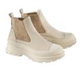 Werner Chunky-Chelsey-Boots, 40 - Sand/Braun, Damen, aus Leder