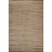 Modern Kilim Earth Tone Area Rug Hand-Woven Wool Carpet - 4'9" x 6'7"