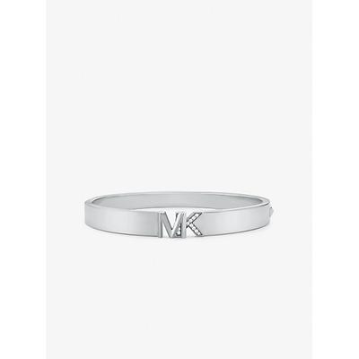 Michael Kors Precious Metal-Plated Brass Pavé Log...