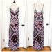 Free People Dresses | Free People Lace Trim Floral Slip Maxi Dress | Color: Black/Purple | Size: M