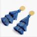 J. Crew Jewelry | J Crew Blue Tassel Earrings | Color: Blue | Size: Os