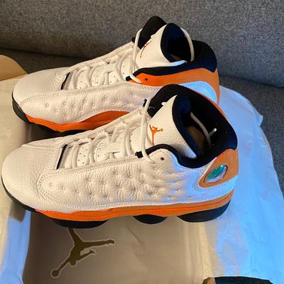 Nike Shoes | Air Jordan 13 Retro (Gs) Size 6.5y | Color: Orange/White | Size: 6.5b