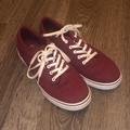 Vans Shoes | Burgundy Vans W/ White Laces | Color: Red/White | Size: 7