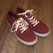 Vans Shoes | Burgundy Vans W/ White Laces | Color: Red/White | Size: 7