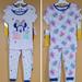 Disney Pajamas | Girls Disney's Minnie Mouse 4 Piece Cotton Pajama Set 3t, 5t | Color: Purple/White | Size: Various