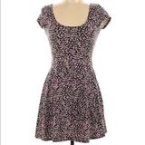 American Eagle Outfitters Dresses | American Eagle Floral Sundress A-Line Size Xs | Color: Black/Pink | Size: Xs