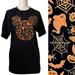 Disney Tops | Disney Mickey Mouse Halloween T-Shirt Unisex Small | Color: Black/Orange | Size: S