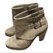 Jessica Simpson Shoes | Jessica Simpson Cainn 9m/39 Leather Upper Booties Casual | Color: Tan | Size: 9