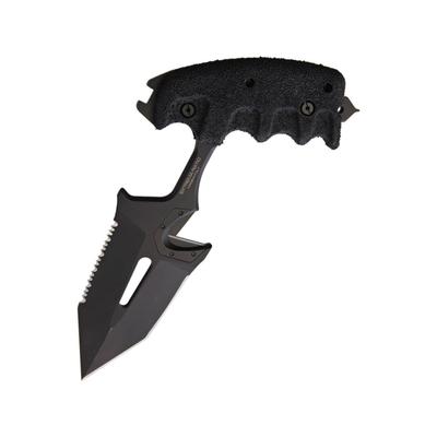 Extrema Ratio Sere 2 Push Dagger Knife 5.88" partially serrated Bohler N690 stainless dag Black finger grooved Forprene handle 01-1000.-0494BLK